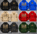 Love La Real LLR hoodie collection in six colors with gold pocket grommets