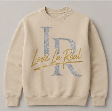 Love La Real Signature Sweatshirt - Beige