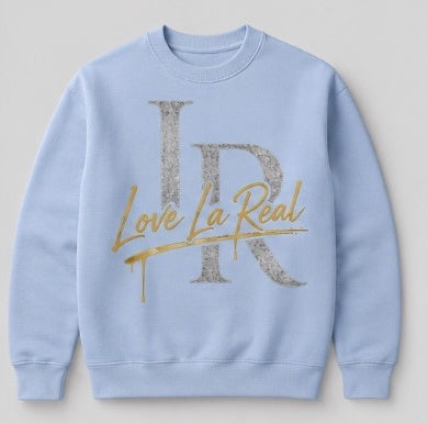 Love La Real Signature Sweatshirt - Light Blue